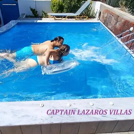 Located By The Sea One Beachfront Private Captain Lazaros Pool With Loft In 750sqm Spacious Private Plot-jacuzzi-sunrelax-furnished Terace-gazebo-private Parking,sleep 3 Adults And 2 Children, Just Steps From The Black Beach-seaview * Perissa (Santorini)