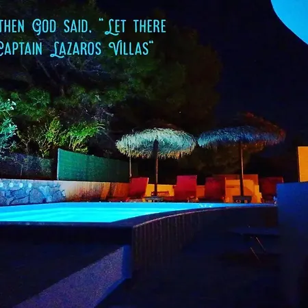 Located By The Sea One Beachfront Detach Private Captain Lazaros Pool With Loft In 750sqm Spacious Private Plot-jacuzzi-sunrelax-furnished Terace-gazebo-private Parking,sleep 3 Adults And 2 Children, Just Steps From The Black Beach-seaview *