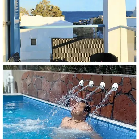 Located By The Sea One Beachfront Private Captain Lazaros Pool With Loft In 750sqm Spacious Private Plot-jacuzzi-sunrelax-furnished Terace-gazebo-private Parking,sleep 3 Adults And 2 Children, Just Steps From The Black Beach-seaview Perissa (Santorini)